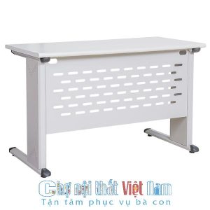 bàn làm việc chân sắt mặt gỗ giá rẻ